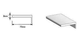 Наличник Т Прямоугольный для дверей Браво, Bianco Crosscut